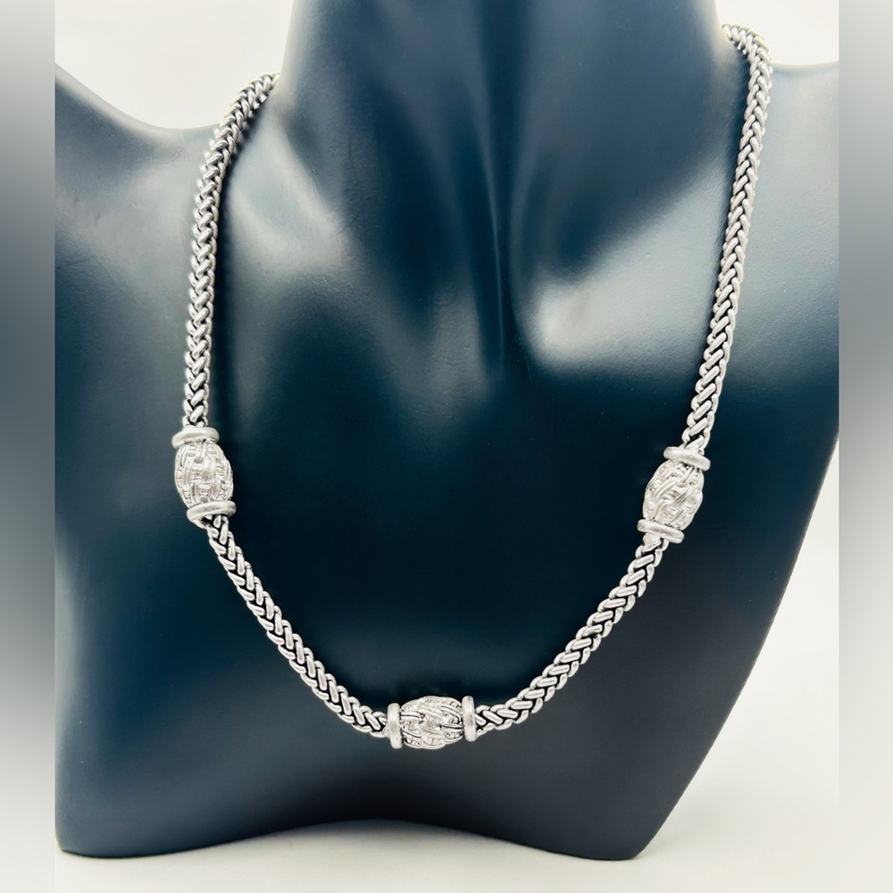 Napier Silver Necklace with Intricate Accents - Picture 5 of 14